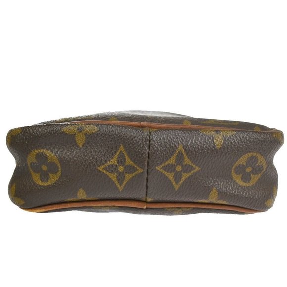 Authentic LOUIS VUITTON Danube Shoulder Bag Monogram Leather Brown - Picture 2 of 16